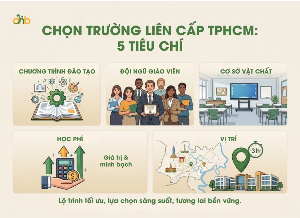 Tiêu chí chọn trường liên cấp ở TP.HCM