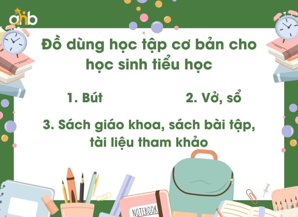 Đồ dùng học tập cơ bản