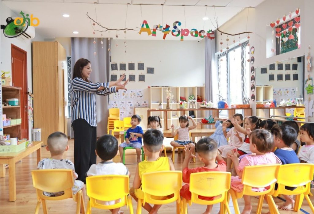 Phát triển ngôn ngữ là một trong những mục tiêu quan trọng của giáo dục mầm non 