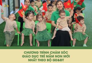 Chương trình chăm sóc giáo dục trẻ mầm non mới nhất theo Bộ GD&ĐT