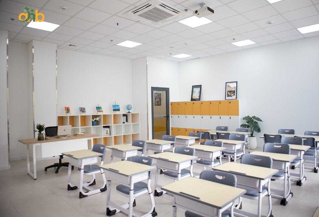 Cơ sở vật chất tại trường tư thục được thiết kế hiện đại