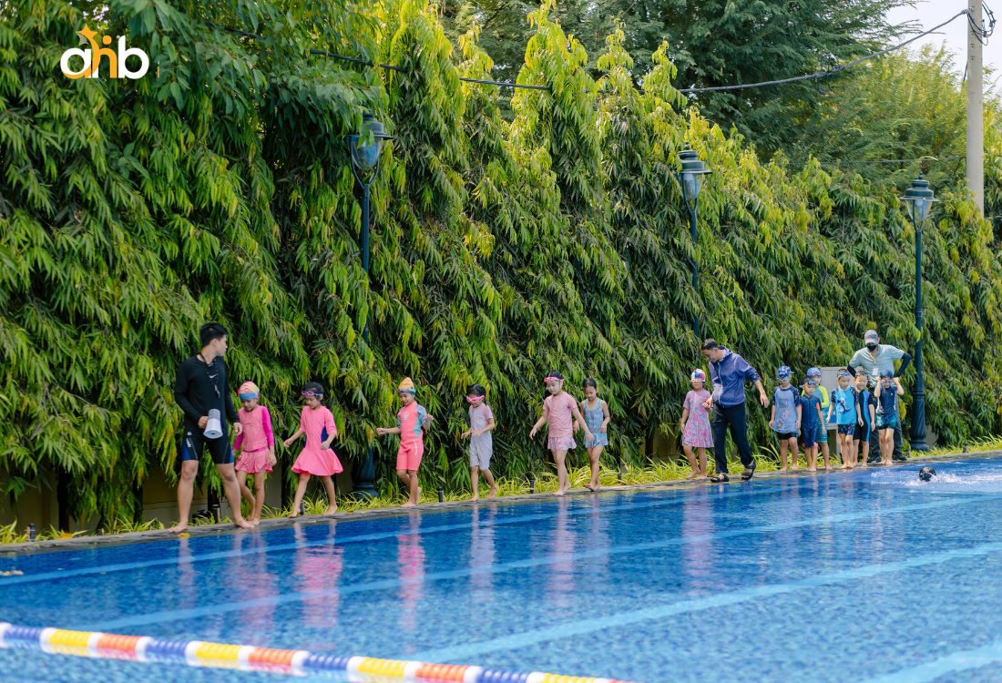 Không gian học tập nhiều mảng xanh