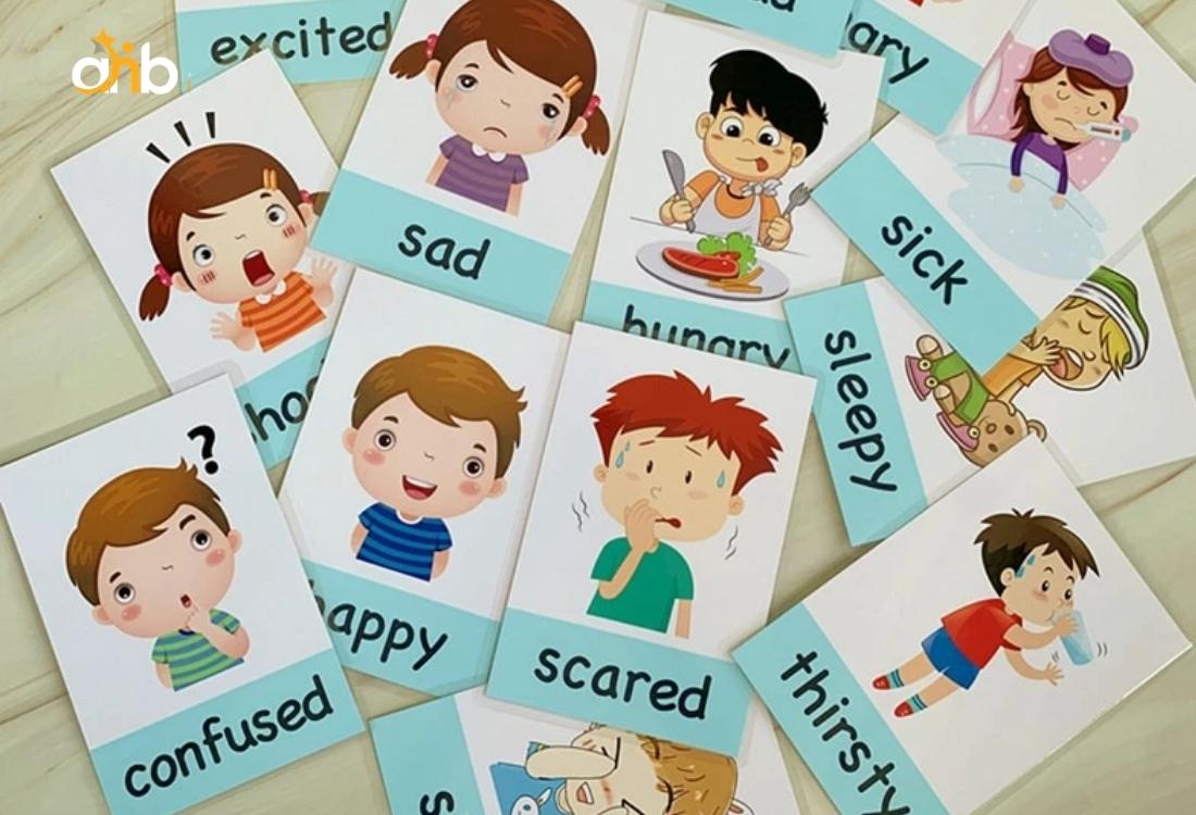 Bộ thẻ biểu cảm dành cho trẻ mầm non
