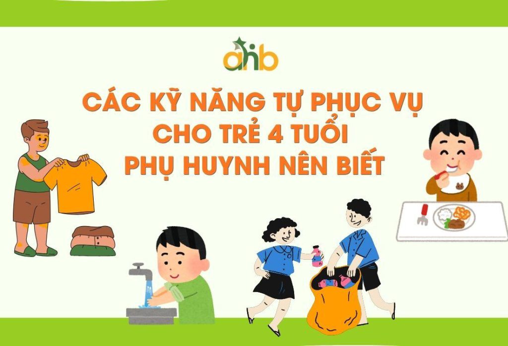 Các kỹ năng tự phục vụ cho trẻ 4 tuổi phụ huynh nên biết